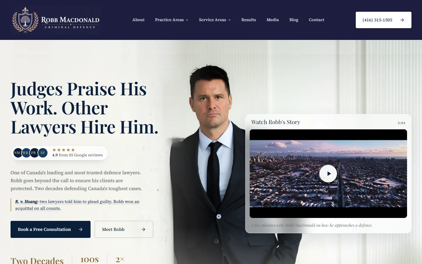 Robb MacDonald criminal defence website